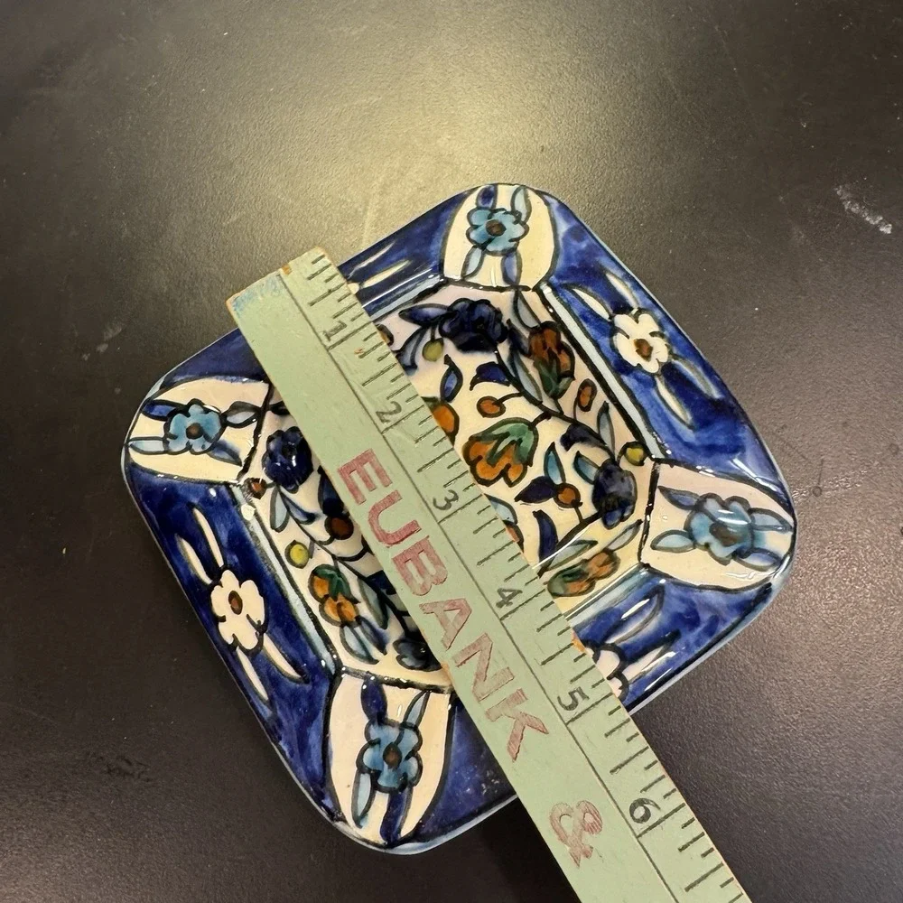 Beautiful Colorful Trinket Dish Ashtray‎ Made In Jerusalem